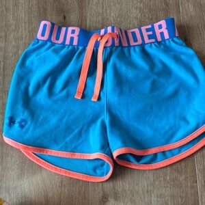Under Armour Kids Blue and Orange Shorts